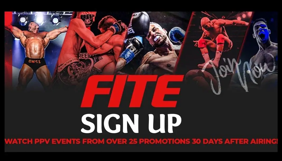 How to sign up for FITE TV