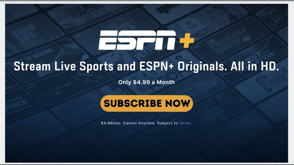 ESPN Plus Subscribe Now