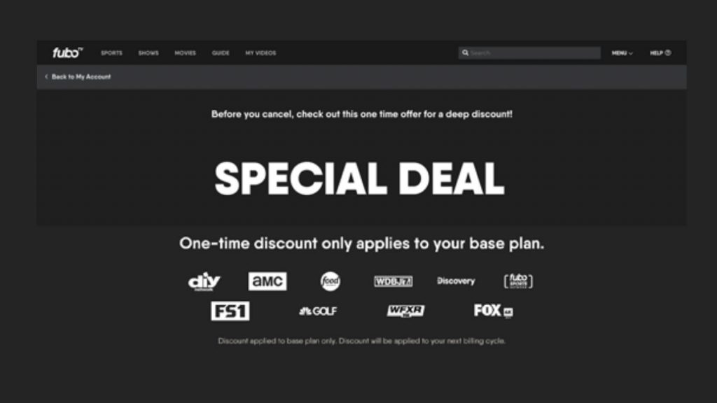 FuboTV deals & promotions