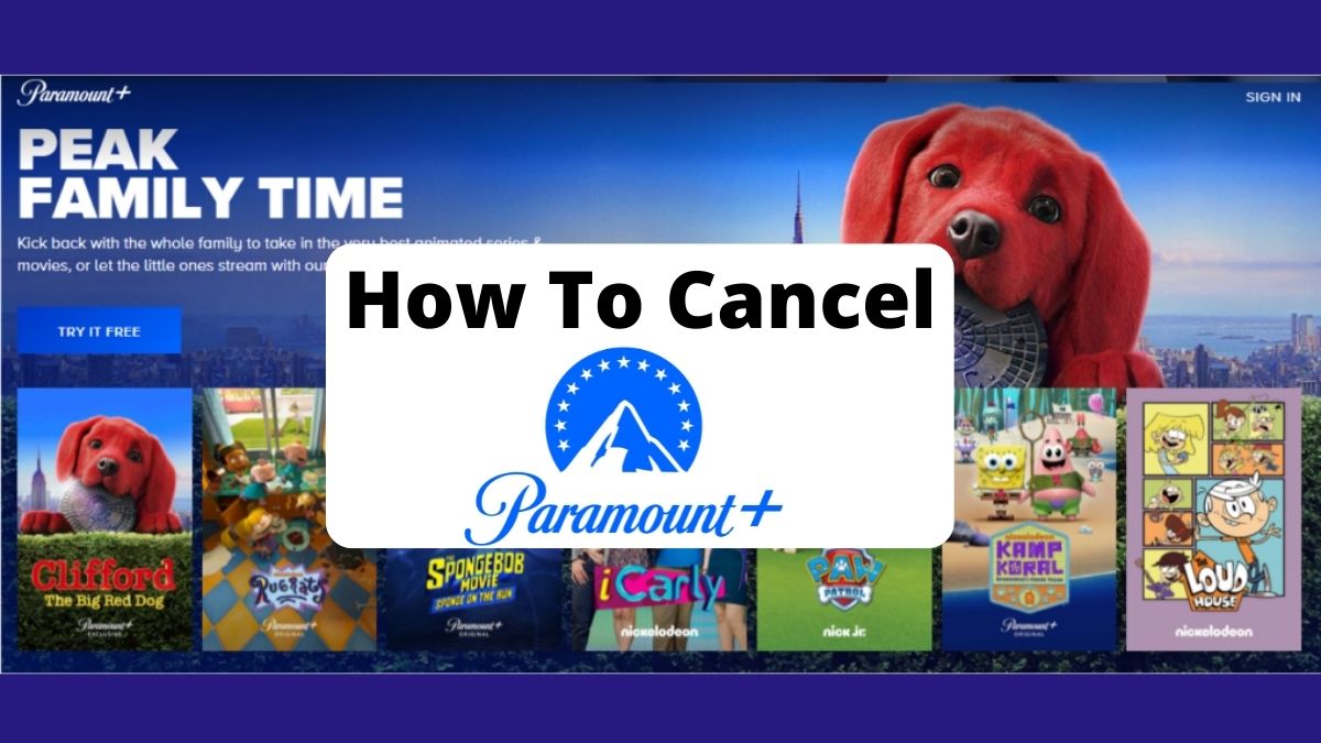 How to cancel Paramount plus